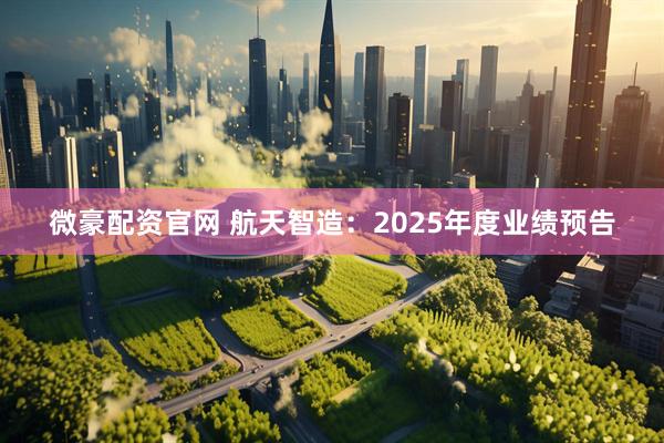微豪配资官网 航天智造：2025年度业绩预告